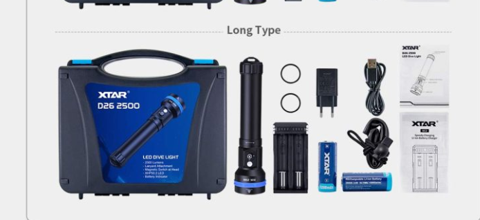 XTAR D26 2500 Lumen Dive Light: Your Ultimate Underwater Illumination