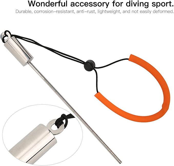 Diving Stick Pointer Rod Scale Underwater Knock Sticks 30"