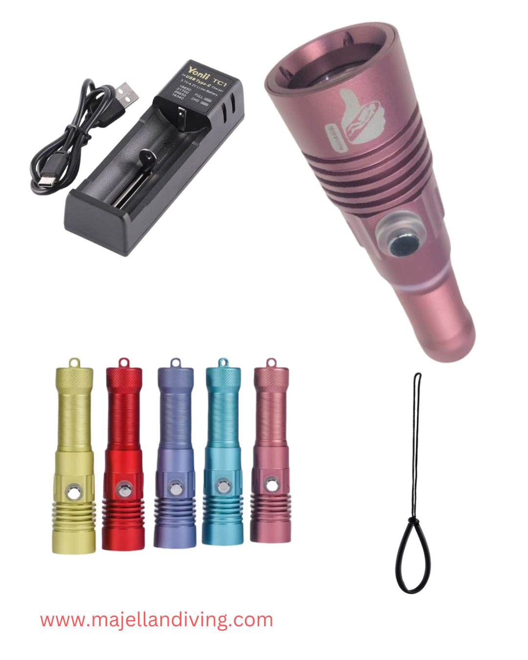 Majellan DT40 Underwater Diving Flashlight: Your Perfect Dive Companion