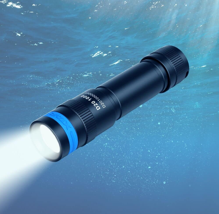 Waterproof Diving Torch Submarine Diving Lights Underwater Diving Flashlight XTAR D20 1000 Lumen Scuba Dive Light